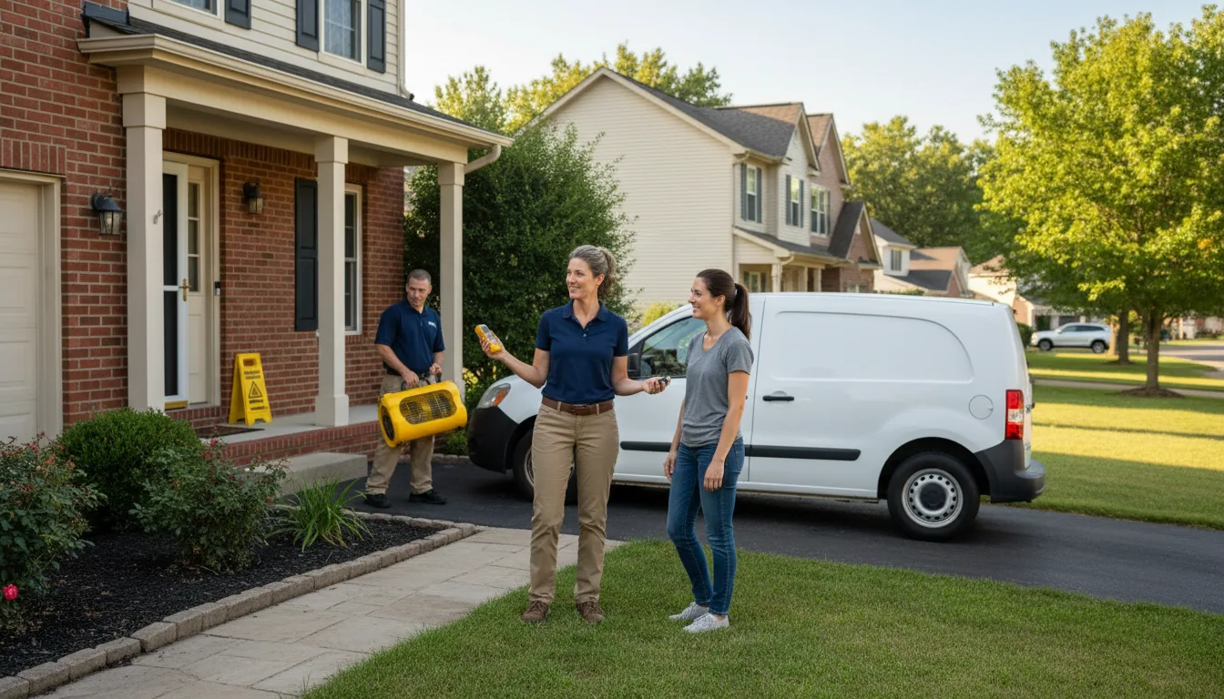 Residential water damage restoration in Southern Pines, NC
